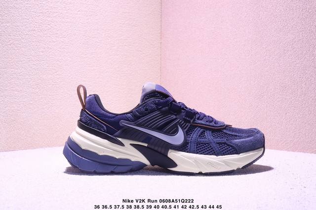 Nike V2K Run 舒适防滑耐磨 低帮 休闲跑步鞋 男女款 蓝色 Xm0608Q222