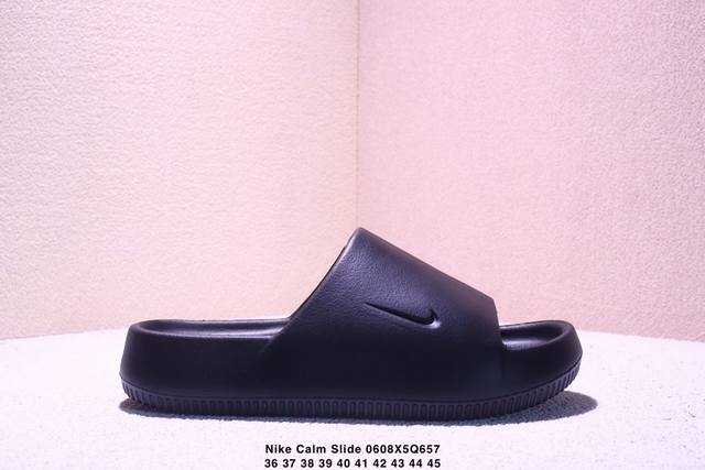 36-45 Nike Calm Slide Benassi 耐克 生活百搭 舒适轻便 夏季沙滩拖鞋 软底 包头凉拖鞋 Xm0608Q657