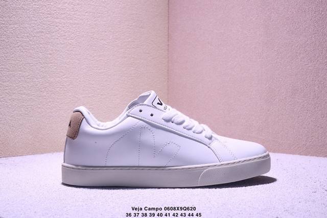 Campo Chromefree极简日常穿搭网红款小白鞋，法国国民板鞋品牌 维佳Veja Campo Chrome Free Low Sneakers 坎波铬系