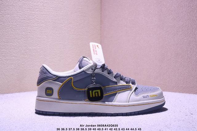 海外爆款限量发售！Travis Scott X Fragment Design X Jordan Air Jordan 1 Low Og Sp “小米联名 寒武