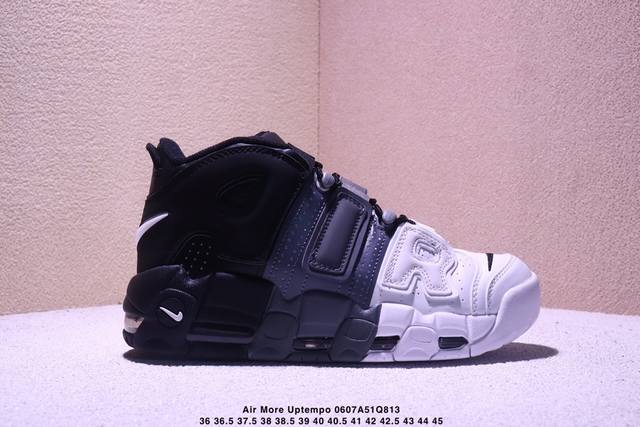 公司级耐克Nike Wmns Air More Uptempo Gs Barely Green 皮蓬初代系列经典高街百搭休闲运动文化篮球鞋美国队配色 货号: 尺