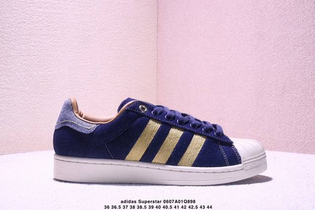 真标Adidas Originals Superstar贝壳头系列 阿迪达斯 三叶草低帮经典百搭休闲运动板鞋 货号:Jh5577 尺码:36 36.5 37 3