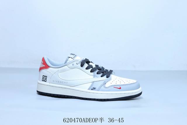 乔丹Air Jordan 1 Low Aj1 乔1低帮复古文化休闲运动篮球鞋 倒勾 货号 Xs7089-599 620470Adeop半 36-45