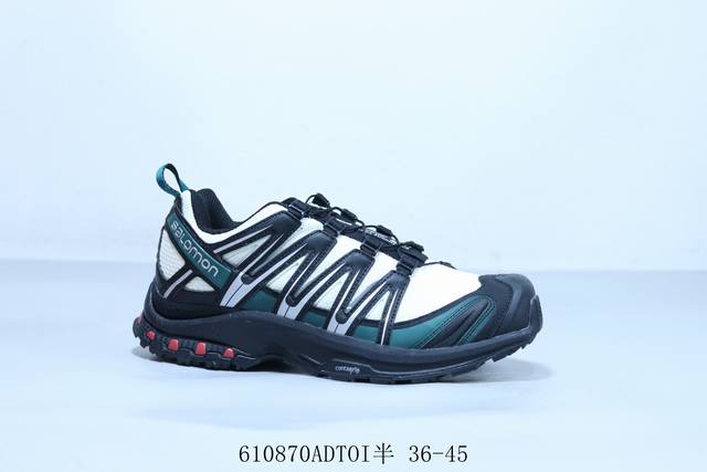萨洛蒙 Salomon 法国全球户外运动品牌 Xa Pro 3D 防滑耐磨低帮跑鞋 610870Adtoi半 36-45