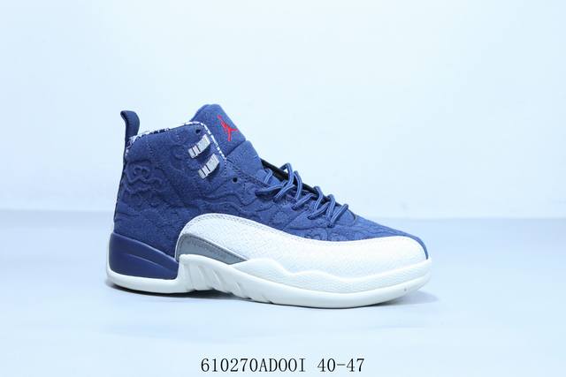 Aj12 乔丹12代 Aj12 乔12 高帮 高尔夫 乔丹篮球鞋系列 货号 Bv8017-445 610270Adooi 40-47