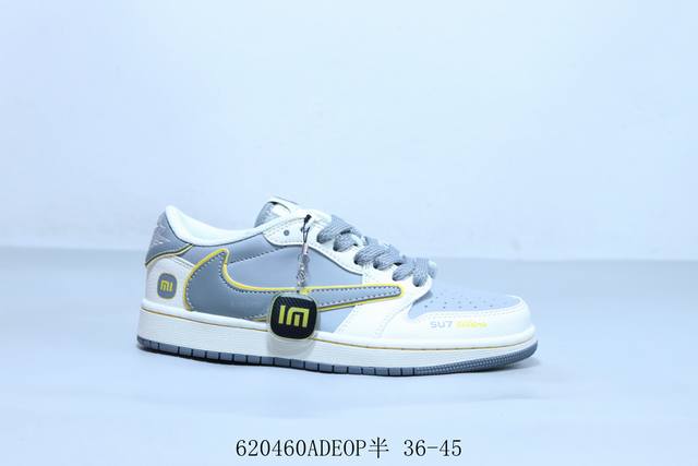 乔丹Air Jordan 1 Low Aj1 乔1低帮复古文化休闲运动篮球鞋 倒勾 小米 货号 Dm7866-400 620460Adeop半 36-45