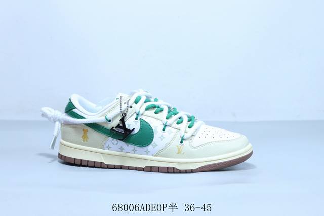 耐克 Nike Sb Dunk Low Pro 复古低帮 休闲运动滑板板鞋绑带 联名 货号 Fc1688-185 68006Adeop半 36-45