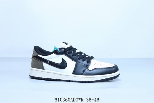 乔丹Air Jordan 1 Low Aj1 乔1低帮复古文化休闲运动篮球鞋 货号 Hm3706-141 610360Adowr 36-46