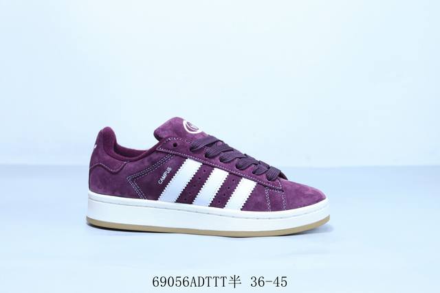 阿迪达斯 Adidas Originals Campus 00S 学院系列面包风经典复古低帮百搭休闲运动鞋69056Adttt半 36-45