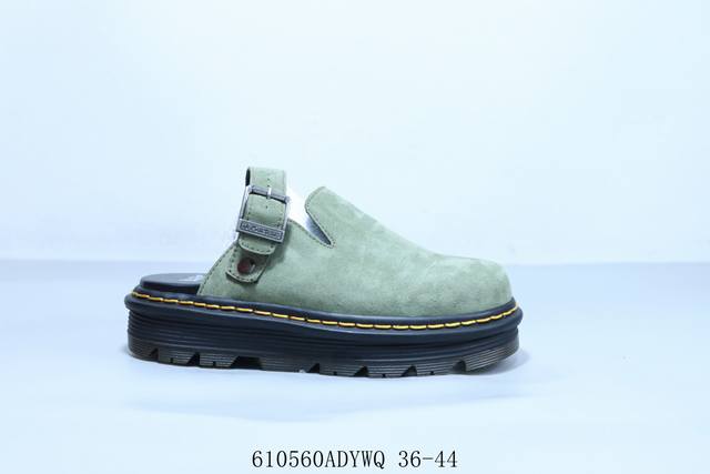Dr Martens 马丁时尚防滑耐磨一字拖鞋 610560Adywq 36-44