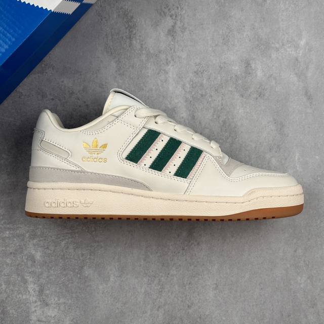 本地 核心私 公司级阿迪达斯 Adidas Forum Low Cl低帮百搭潮流休闲运动板鞋 以复古篮球鞋的外形为基础 采用皮革拼接简约百搭 更加贴合舒适 中底