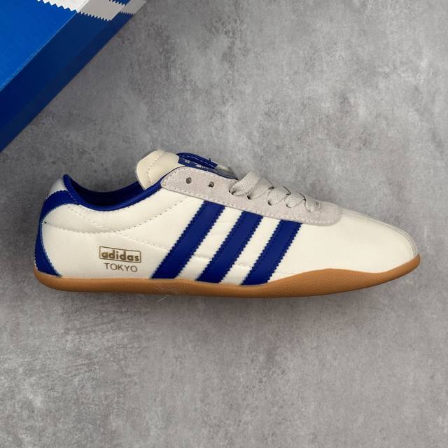 本地 核心私 阿迪达斯 Adidas Original Tokyo W 低帮 舒适百搭生活休闲德训鞋 版式点缀烫金Logo，日系复古幻视联名款，整体软麂皮鞋身，