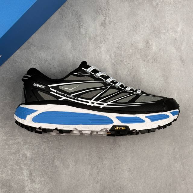 本地 核心私 Hoka U Mafate Speed 2 马法特二代超轻厚底轻量山地跑步鞋 #轻量化材料Fresh Foam。超轻量中底全部用料过3C认证！ 滚