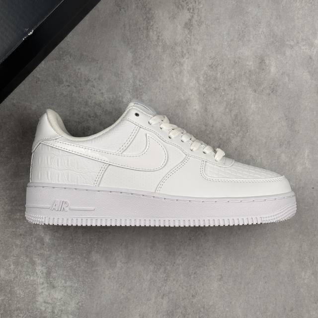 本地 核心私 Nike Air Force 1 Low 白压纹 空军一号低帮运动休闲板鞋 原楦头原纸板 打造纯正空军版型 专注外贸渠道 全掌内置蜂窝气垫 原盒配