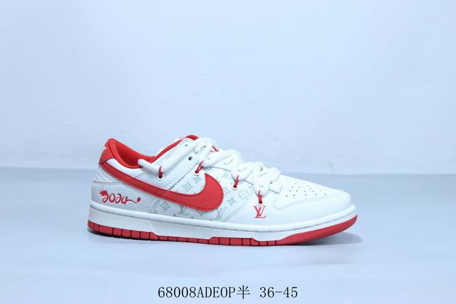 耐克 Nike Sb Dunk Low Pro 复古低帮 休闲运动滑板板鞋绑带 联名 货号 Sj2068-250 68008Adeop半 36-45