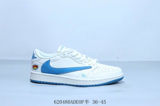 乔丹Air Jordan 1 Low Aj1 乔1低帮复古文化休闲运动篮球鞋 倒勾 货号 Zh2598-165 620480Adeop半 36-45