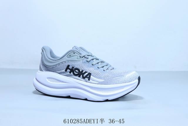 Hoka One One Clifton 9代 机能轻量缓震网面增高越野男女跑步鞋 610285Adeyi半 36-45