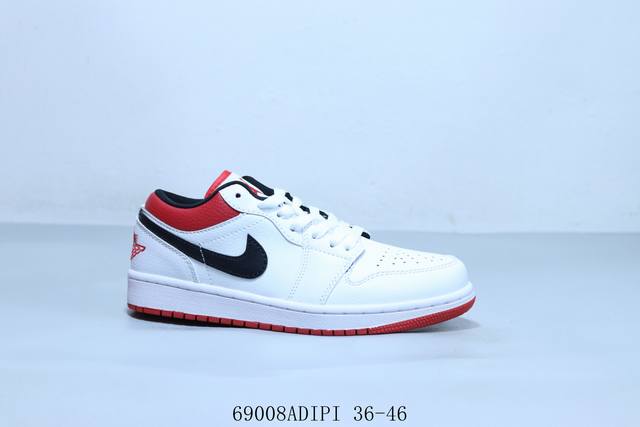 乔丹Air Jordan 1 Low Aj1 乔1低帮复古文化休闲运动篮球鞋 货号 553558-118 69008Adipi 36-46