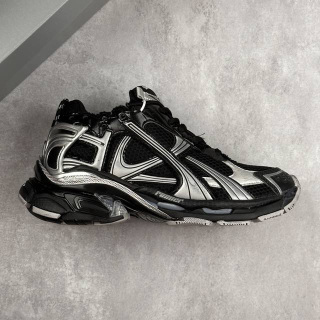 本地 核心私 Vg版 公司级 Balenciaga Runner Sneaker 慢跑系列 7.5代 低帮复古野跑潮流姥爹风百搭休闲运动慢跑鞋 原版一致配件防尘