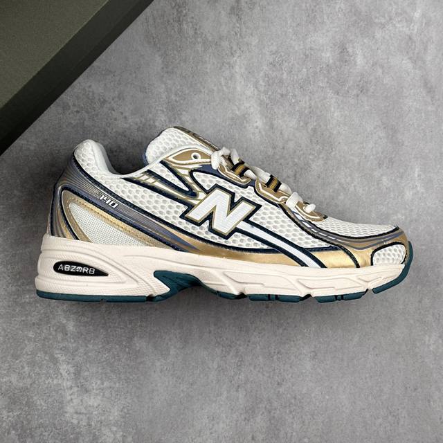 本地 核心私 New Balance Mr740 Nb新百伦系列复古老爹风休闲运动慢跑鞋 采用轻质牛剖革拼接透气网眼衬垫织物鞋面材质 T-Beam大底提供足步弓