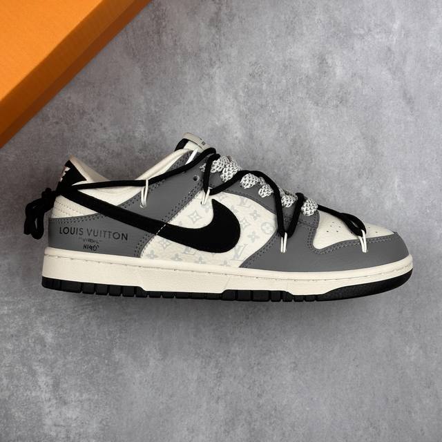 特价本地 核心私 Nk Sb Dunk Low Lv联名-星空灰 周年高端定制 低帮休闲板鞋 #定制鞋盒 大厂纯原品质出货 超高清洁度 皮料切割干净无任何毛边
