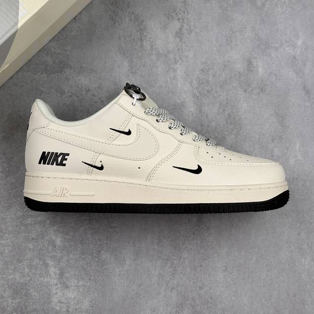 本地 核心私 Nike Air Force 1'07 Low 耐克联名 黑小三勾 空军一号低帮休闲板鞋 #原楦头原纸板 原装鞋盒 定制五金配件 内置全掌气垫 原