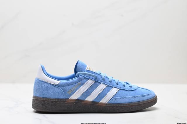 公司级Adidas Handball Spezial 官方正确版本 阿迪达斯经典款 复古休闲板鞋 全鞋采用反毛皮制作 牛筋耐磨大底 承载青春情怀的板鞋 经典三条