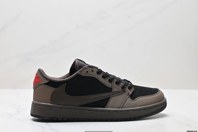 真标Nike Air Jordan 1 X Travis Scott Aj1倒勾 乔一倒钩 耐克 低帮文化篮球鞋 货号:Cq4277-002 尺码:36 36.