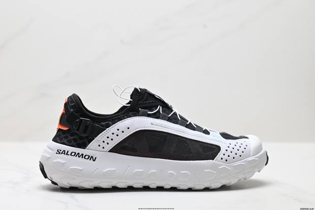 公司级Salomon 萨洛蒙Solamphibian新款春夏季户外溯溪涉水轮胎鞋 这款鞋具备水陆两栖功能，采用厚底设计，增强舒适度和抓地力。鞋面由织物网眼布和合