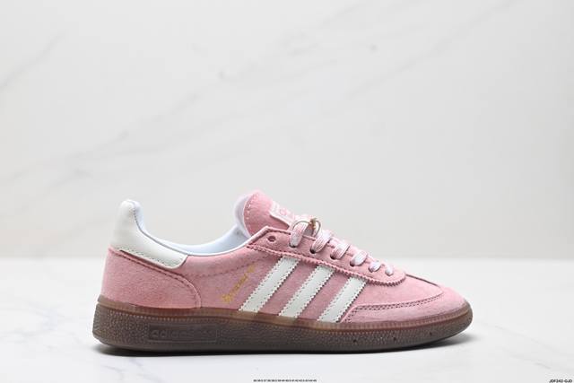 真标Adidas Handball Spezial 官方正确版本 阿迪达斯经典款 复古休闲板鞋 全鞋采用反毛皮制作 牛筋耐磨大底 承载青春情怀的板鞋 经典三条杠