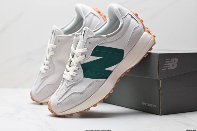 真标New Balance 327系列 复古休闲运动慢跑鞋 以更纯粹的复古风格设计打造的全新造型 侧身还以解构设计 将 N 字标志以做旧压花样式呈现 官方货号:
