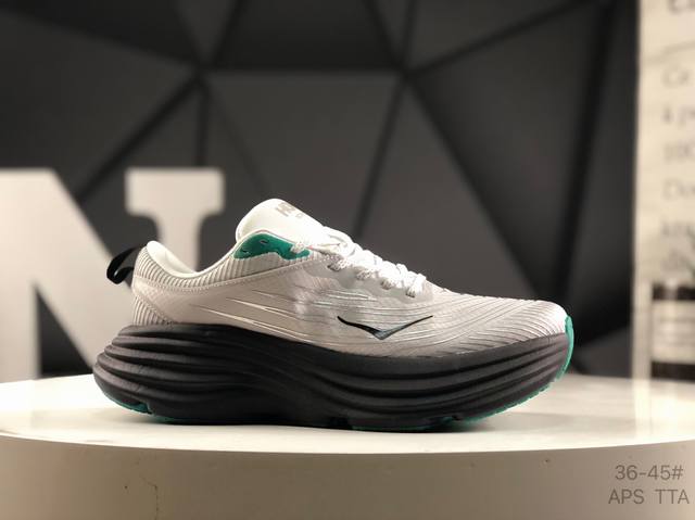 Hoka One One Bondi 8 邦代8代 公路跑鞋 运动鞋 货号：1155391 Ubr 尺码：36 36.5 37 38 38.5 39 40 40