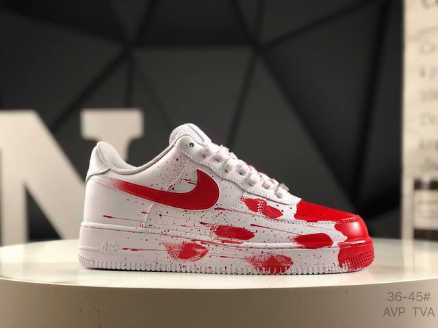 耐克 Air Force 1 Low’07 空军一号低帮休闲板鞋 定制皮料 原楦原纸板 纯正空军版型 内置全掌气垫 货号：Cw2288-111 尺码：如图所示