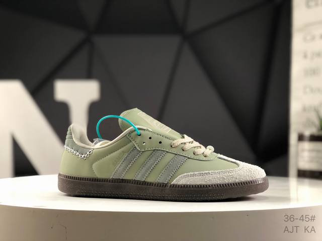 阿迪达斯 三叶草Adidas Originals Samba Og 桑巴舞系列绅士德训足球风百搭低帮休闲运动板鞋 货号: Ie0967 尺码:如图所示 Ajt