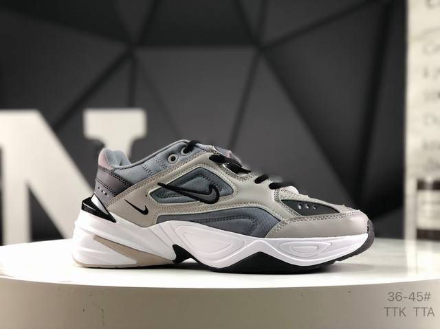 耐克 Nike Air Monarch M2K 经典复古老爹鞋 夸张流线极符 风靡老爹元素 外形延续当下潮流得未来感老爹鞋 设计干净！ 货号：Aq3108-00