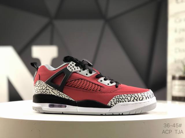 耐克 Nk Jordan Spizike Low 全新配色 这款鞋子著名导演斯派克 李的Jordan Spizike专属，预计于明年夏季推出全新低帮版本，将包括