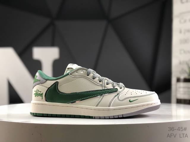 公司级带半码 耐克 Nike Air Jordan 1 Low Aj1 乔1 低帮潮流运动休闲板鞋。Aj1 低帮拼接 完美版型真头层牛皮# 内置缓震气垫 原鞋开