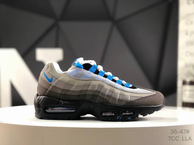 公司级带半码 耐克 Nike Air Max 95 复古减震气垫跑鞋 经典重温 外单专供大厂出品 品质稳定 鞋款设计灵感源于人体构造 中底设计基于人体的脊柱构造