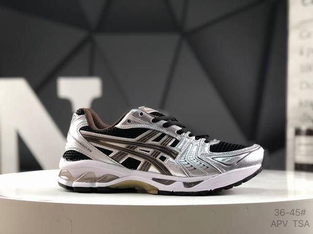 亚瑟士Asics Gel Kayano 14 系列轻量缓震休闲运动跑步鞋 货号：1201A019-700 采用环保太空合成革配合透气网眼布鞋面材质 中底3D可视