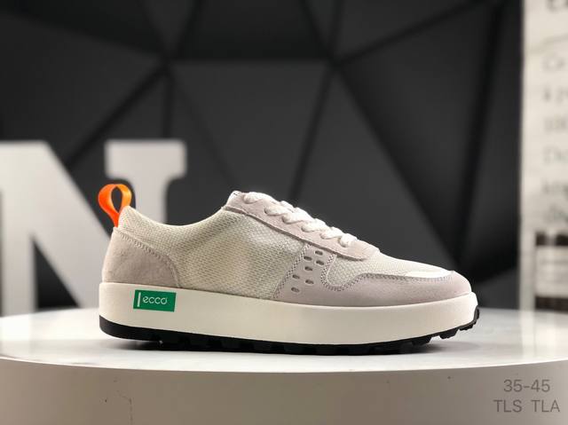 Ecco Men's Classic Lisbon Lace 爱步 街头趣闯系列系带休闲鞋 代工原单品质#轻盈发泡橡胶鞋底#欧索莱吸汗去臭脚垫 尺码：如图所示