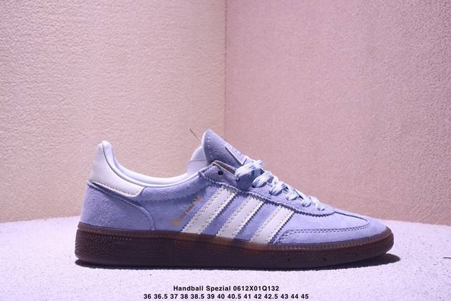 公司级Adidas Handball Spezial 官方正确版本 阿迪达斯经典款 复古休闲板鞋 全鞋采用反毛皮制作 牛筋耐磨大底 承载青春情怀的板鞋 经典三条