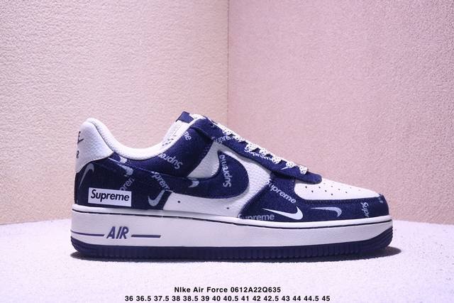 海外限量发售！公司级Nike Air Force 1 '07 Low “Mlb联名 白蓝”空军一号 低帮 运动鞋 休闲鞋 折边针车 工艺难度大 原楦头原纸板 原