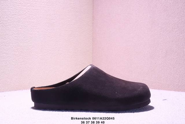 博肯 Birkenstock 拖鞋 广东原产#德国百年知名鞋履品牌 博肯Birkenstock 勃肯#采用质地柔软牛皮绒面材质#中底搭载缓震软木橡胶 其特有的鞋