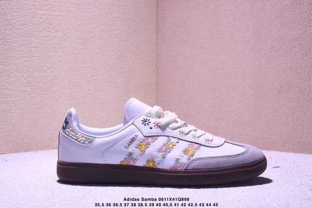 公司级Adidas Originals Samba Og 阿迪达斯三叶草 桑巴舞系列绅士德训足球风百搭低帮休闲运动板鞋 货号:Hq5155 尺码:35.5 36