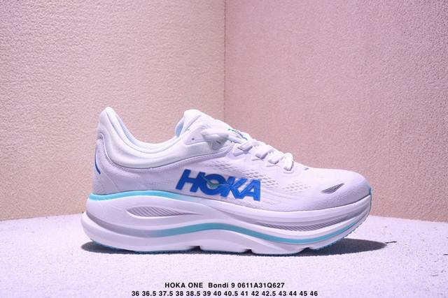 Hoka One One Bondi 9 舒适百搭耐磨轻便 低帮跑步鞋 Xm0611Q627