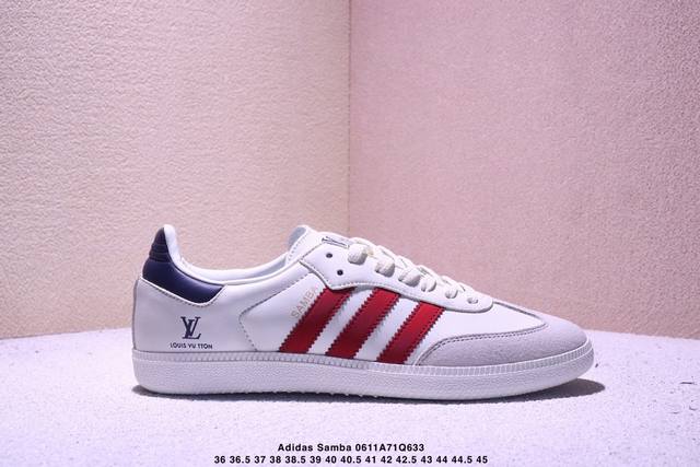 公司级Adidas Originals Samba Og ‘Diy’桑巴舞系列 巴黎世家联名 夏季时尚百搭低帮休闲运动板鞋 白绿 原装头层材料 用料绝不含糊 独