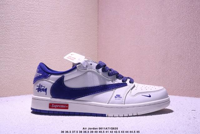 海外爆款限量发售！公司级 Travis Scott X Fragment Design X Jordan Air Jordan 1 Low Og Sp “Sup