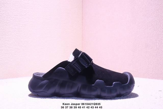 美国人气户外品牌-科恩Keen Jasper Rocks Sp半拖贾斯珀都市系列复古低帮系带户外风露营徒步登山运动训练鞋 原楦型开发纸版#采用固色翻毛皮鞋面材质