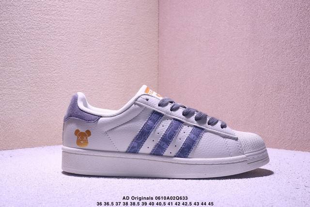 纯原 Clot X Ad Originals #贝壳头古驰联名限定 贴合柔软皮料红白配色 ，这双鞋的整体设计思路和风格可以说很Clot。鞋款整体选用了易穿搭的白