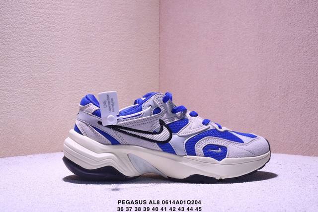 真标耐克Nk Air Pegasus Al8舒适百搭耐磨透气低帮跑步鞋时尚厚底老爹鞋 专为跑者打造的熟悉弹力脚感再度回归 助你攻克各种目标 再不然 也能为你增添
